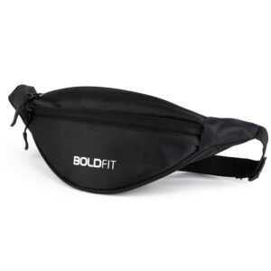Boldfit Chest Bag for Men & Women,Crossbody Waist Pouch with 3 Zippered Compartments & Adjustable Strap,Multipurpose Fanny Pack for Travel, Festivals, Hiking, Cycling