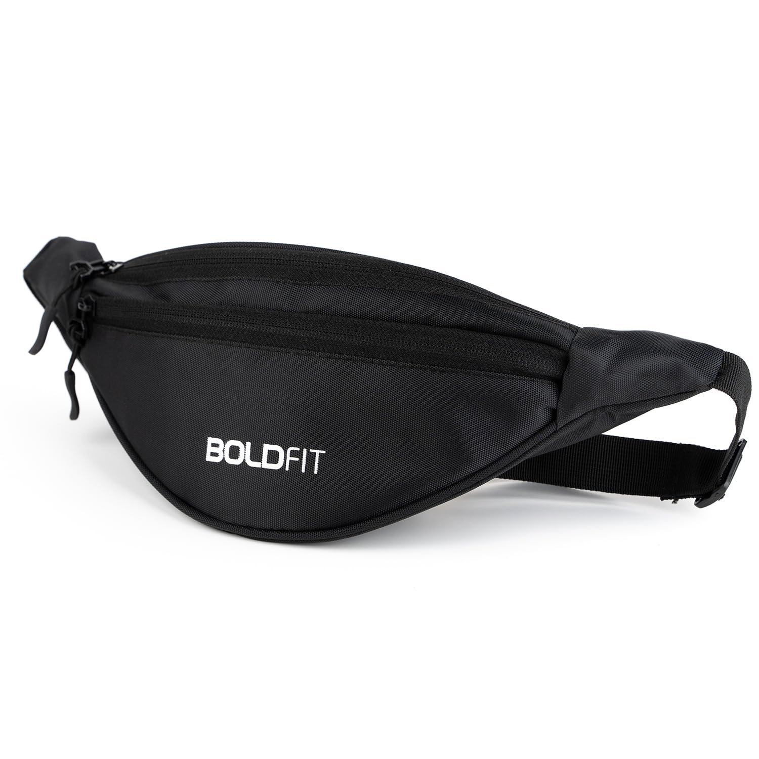 Boldfit Chest Bag for Men & Women,Crossbody Waist Pouch with 3 Zippered Compartments & Adjustable Strap,Multipurpose Fanny Pack for Travel, Festivals, Hiking, Cycling