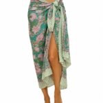 Rastogi Handicrafts 100% Cotton Block Print Pareo Sarong Swimsuit Wrap Skirt Cover Up Long Women’s Apparel Fabric (73″ x 44″)
