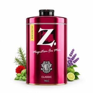 Z Magnetism Classic Talcum Powder for Men 250g | Woody & Musky Fragrance | Fights Body Odor | Long Lasting Freshness | Silky Smooth Deodorizing Talc | Suitable for All Skin Types | Daily Wear Talc