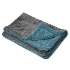 ShineXPro Microfiber Cloth For Car – Puremagic 1100 Gsm Twisted Loop Super Absorbent Towel – Edgeless Design With Plush Pile, Lint Free Cloth For Drying & Detailing, Transparent