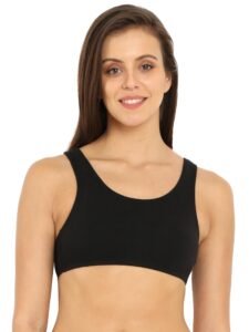 Jockey 1582 Women Super Combed Cotton Elastane Stretch Slip On Crop Top