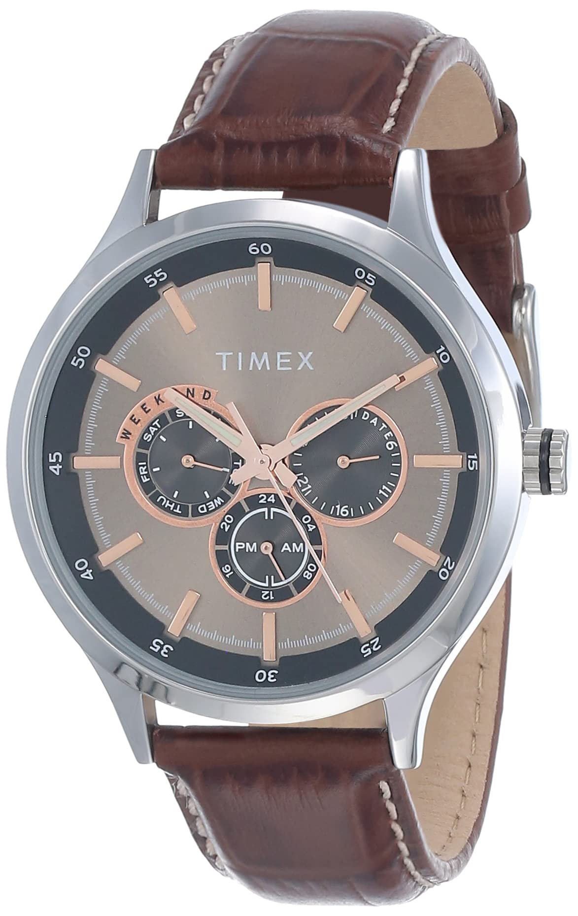 TIMEX Analog Watch for Men with Round Dial & Water Resistant Man’s Wrist Watches