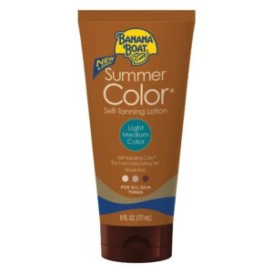 BANANA BOAT Self-Tanning Lotion, Light/Medium Summer Color for All Skin Tones – 6 Ounce, 177 ml (Pack of 1) (13131)