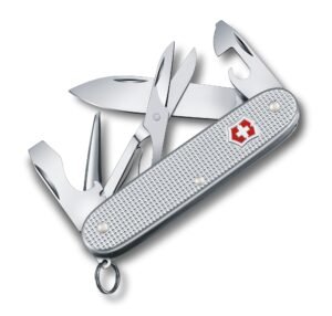 Victorinox Swiss Army Knife – Pioneer X – 9 Functions, Multi-utility Tool with a Pair of Scissors in Alox Scales- Grey, 93 mm (0823126)