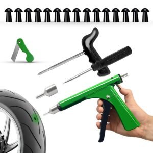 GRAND PITSTOP Replacement Mushroom Plugs for tubeless Tire Puncture Repair kit – for Cars, Motorcycles- Spare Plugs (Gun PK + 15 Plugs)