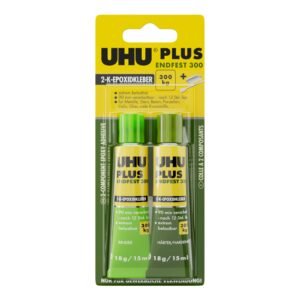 UHU Plus endfest 300 Komponentenkleber endfest 33g Tube Binder Tube HÄRTER