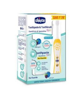 Chicco Toothpaste Bubble Gum + Chicco Brush Yellow 6-36M