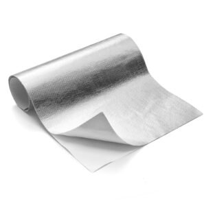 FLASLD Aluminized Heat Shield Thermal Barrier Adhesive Backed Heat Blanket 30 x 30 cm