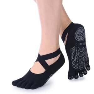 Anti-Skid Socks With Grips Non Slip Socks Ideal For Pilates, Yoga Exercise