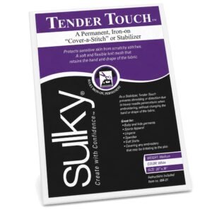 Sulky Of America Cut Away Tender Touch Iron-On Backing White, 20″ by 36″, Plum Dandy (664-01)
