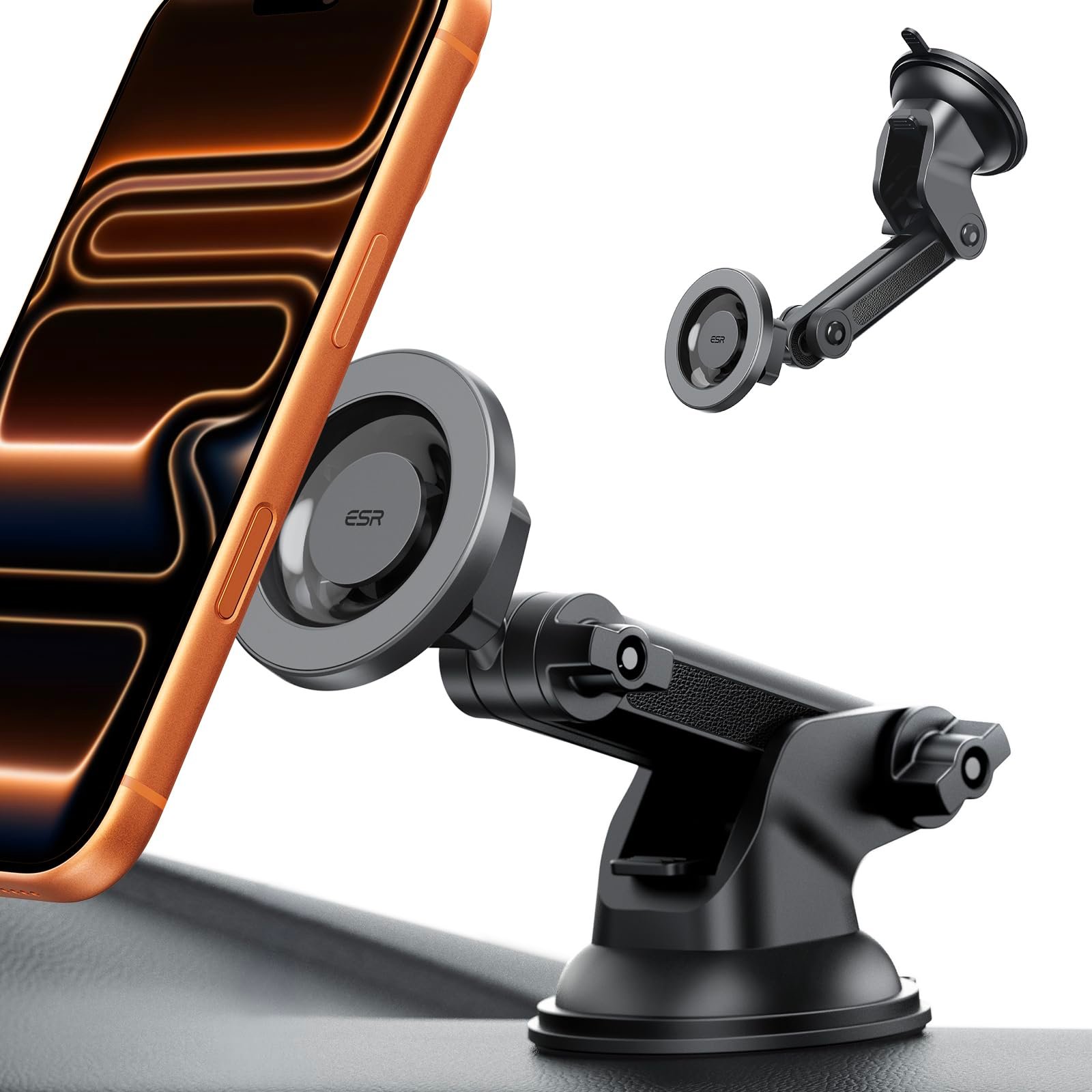 ESR for MagSafe Car Mount, Magnetic Car Mobile Holder Mount, Suction Cup