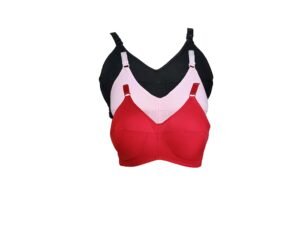 Teenager Bra Women’s Cotton Non Padded Wired Regular, Full-Coverage Bra (Pack of 3)