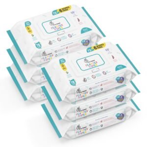 R for Rabbit Feather 468 Baby Wet Wipes for new born Combo Pack of 6