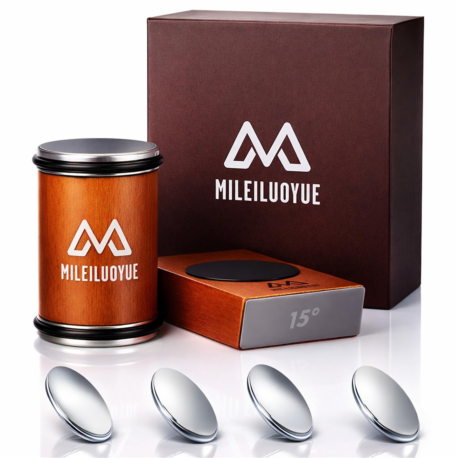 MILEILUOYUE Knife sharpener, rolling tool knife sharpener, diamond, ceramic disc grinders are used, facilitate magnetic inclination angles of 15° and 20°