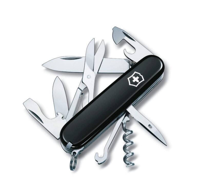 Victorinox Swiss Army Knife – Climber – 14 Functions, Multi-utility tool – Black, 91 mm (1.3703.3)