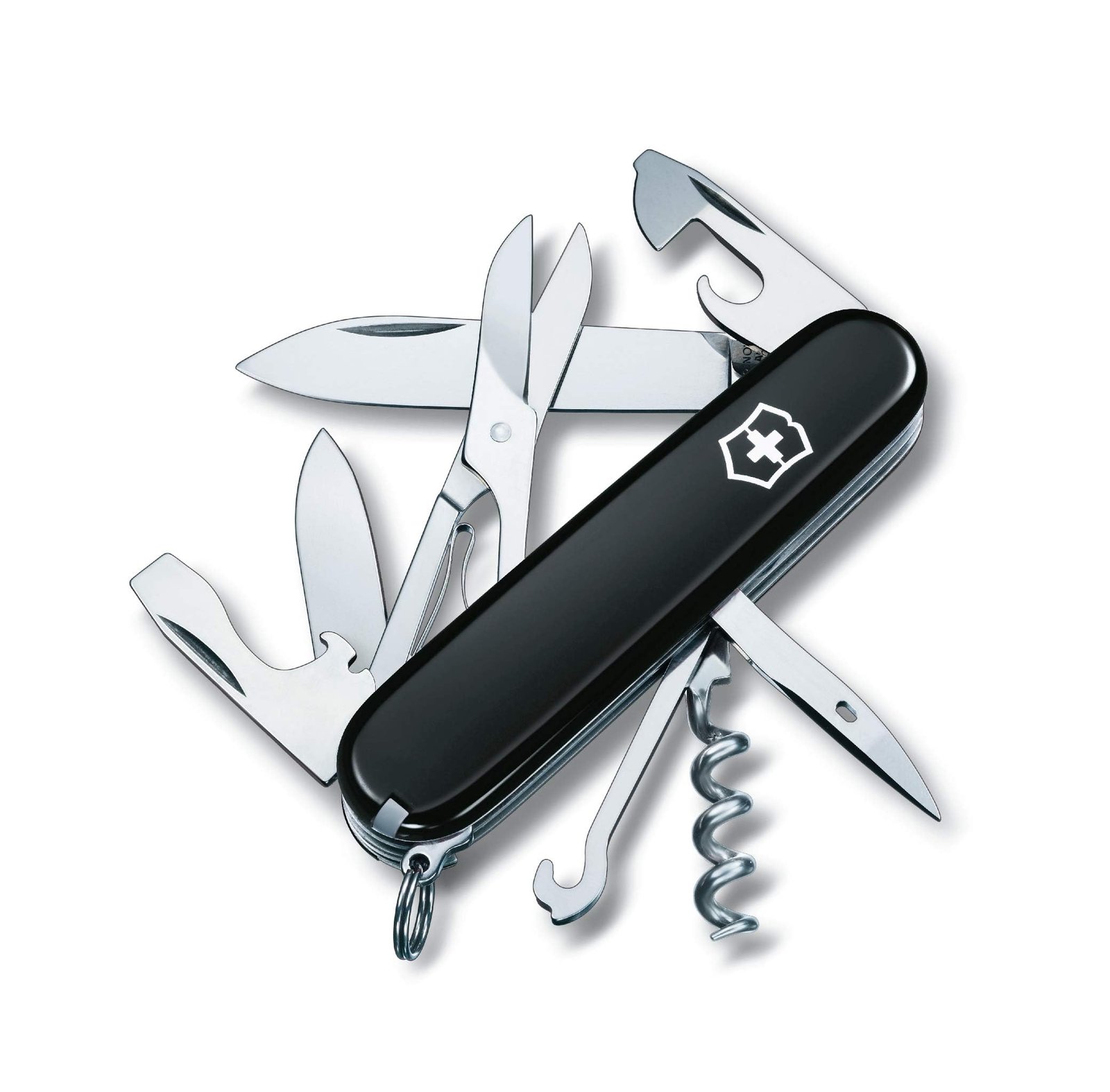 Victorinox Swiss Army Knife – Climber – 14 Functions, Multi-utility tool – Black, 91 mm (1.3703.3)