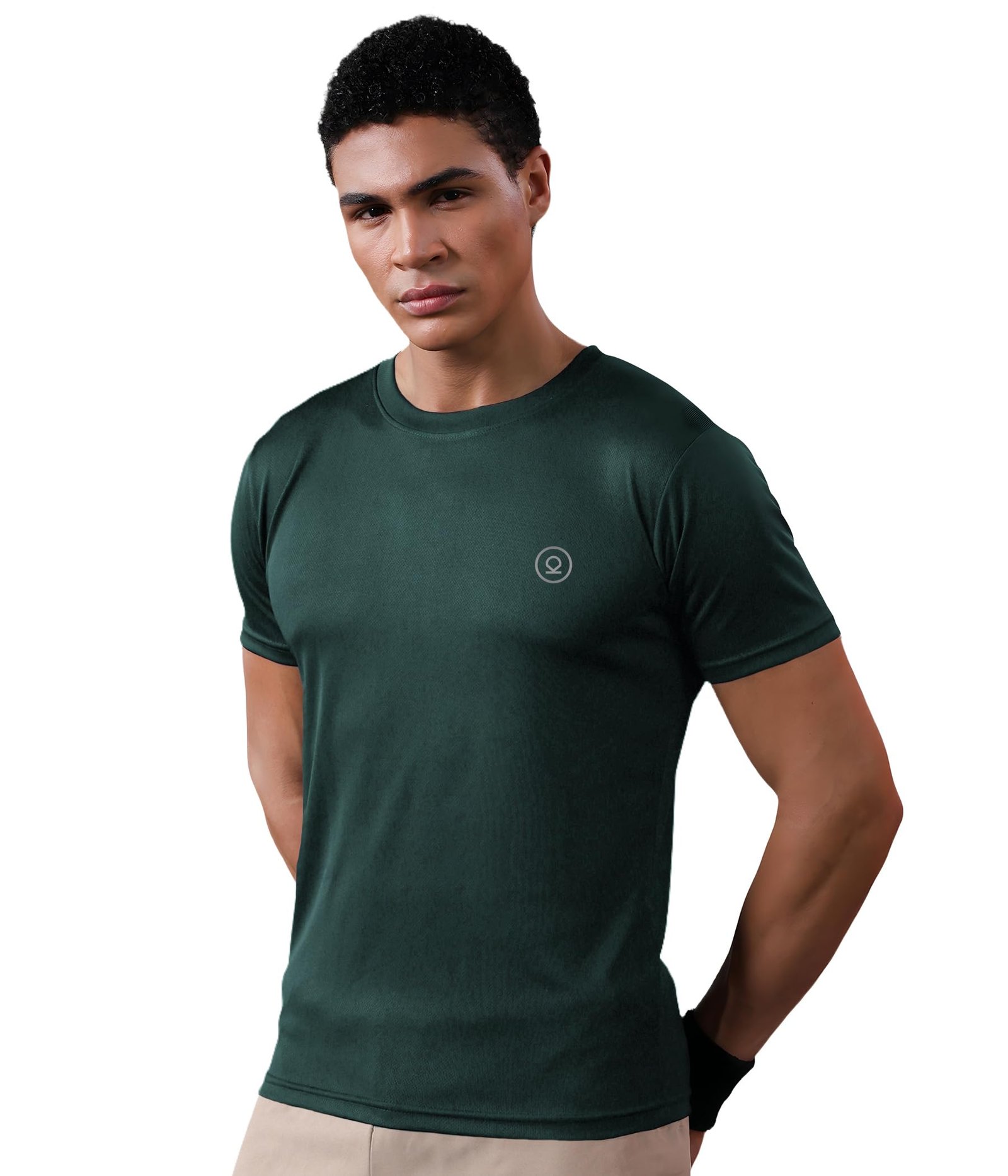 CHKOKKO Gym T Shirts for Men Workout Activewear Solid Quick Dry Sports Tshirt for man Breathable Lightweight Half Sleeve Regular Fit Round Neck Running Boys T Shirt
