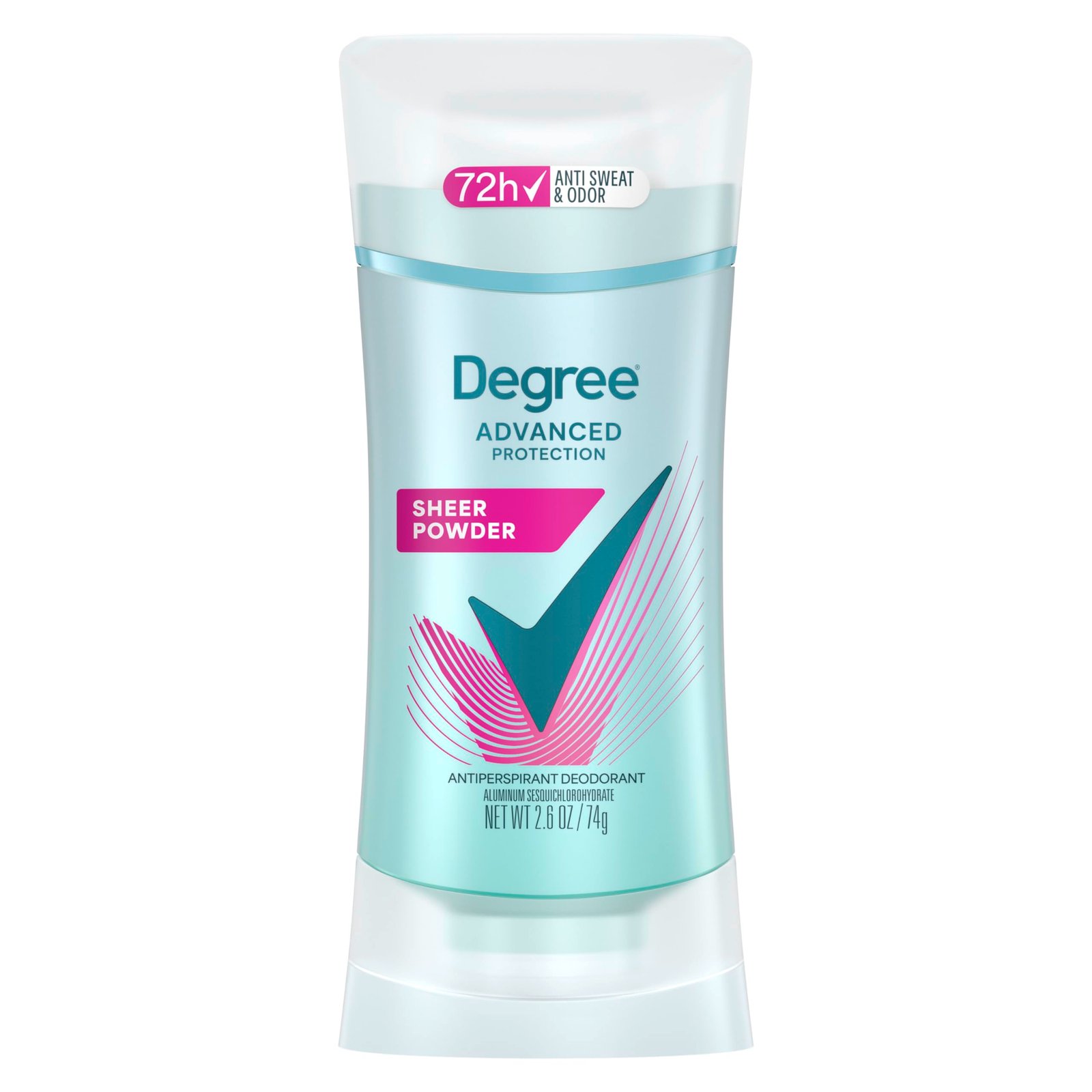 Degree Women Antiperspirant Deodorant Stick, Sheer Powder 2.6 oz