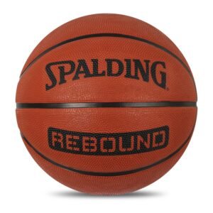 Spalding 8 Panel Rebound Rubber Moulded Indoor/Outdoor Basketball with Butyl Bladder, Suitable for Practice/Match/Training + Free Air Needle