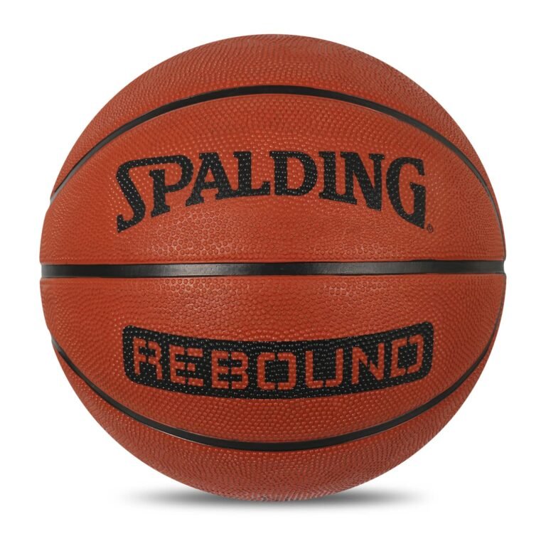 Spalding 8 Panel Rebound Rubber Moulded Indoor/Outdoor Basketball with Butyl Bladder, Suitable for Practice/Match/Training + Free Air Needle