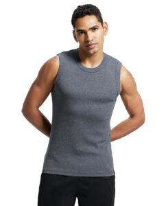 Jockey 9930 Men Super Combed Cotton Rib Solid Round Neck Muscle Vest