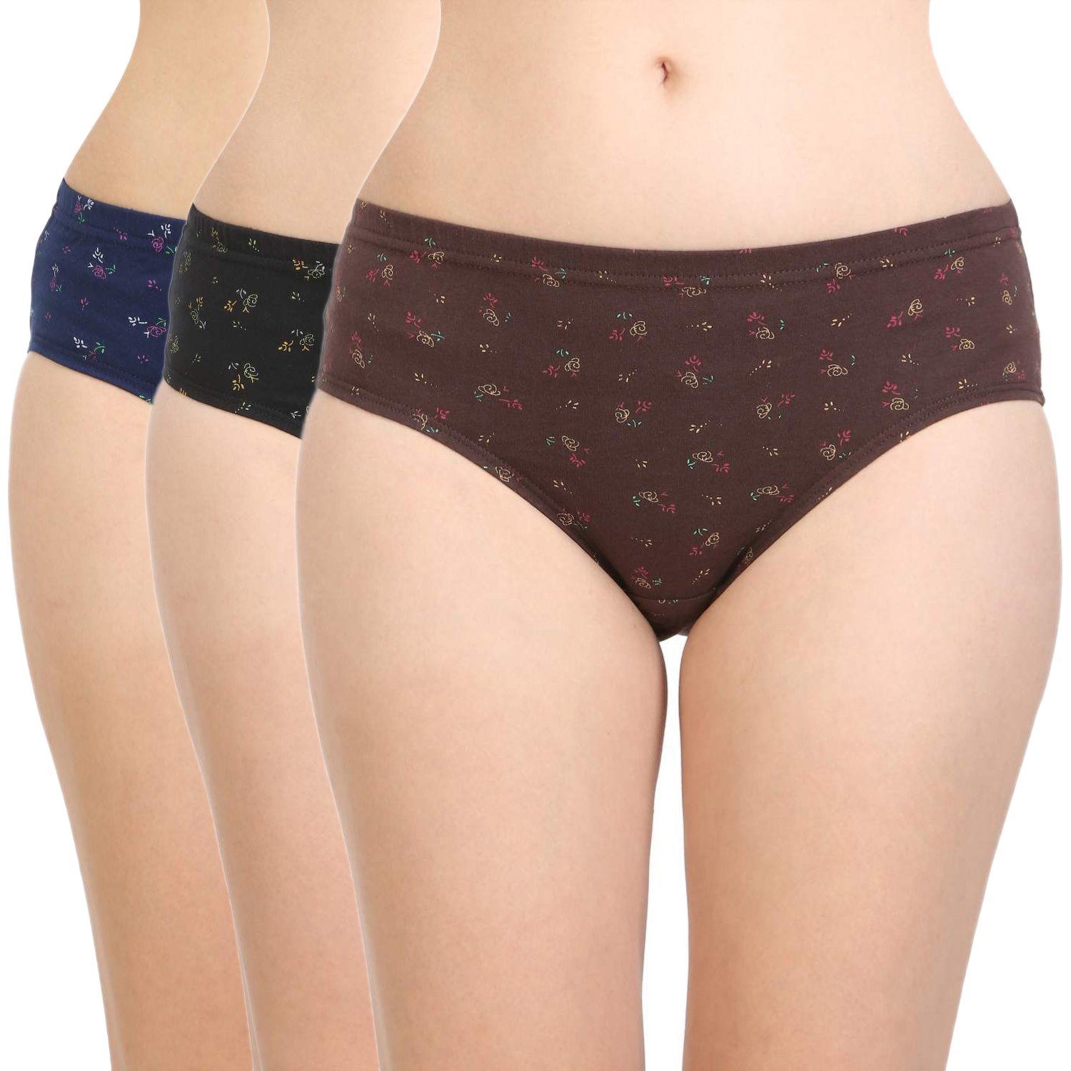 BODYCARE Women’s Cotton Briefs (Pack of 3)