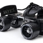 Jaspo Big Boss Adjustable Quad Roller Skates for Kids and Adults (6 Yrs & Above),Indoor Outdoor Wheels,Metal Body (21-27 cm Foot Length)| for Beginner & Advanced Skaters, Color-Black & Grey