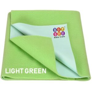 BeyBee Polyvinyl Chloride Bed Protector Sheet (Madium – 120cm X 70cm, Liggt Graan)