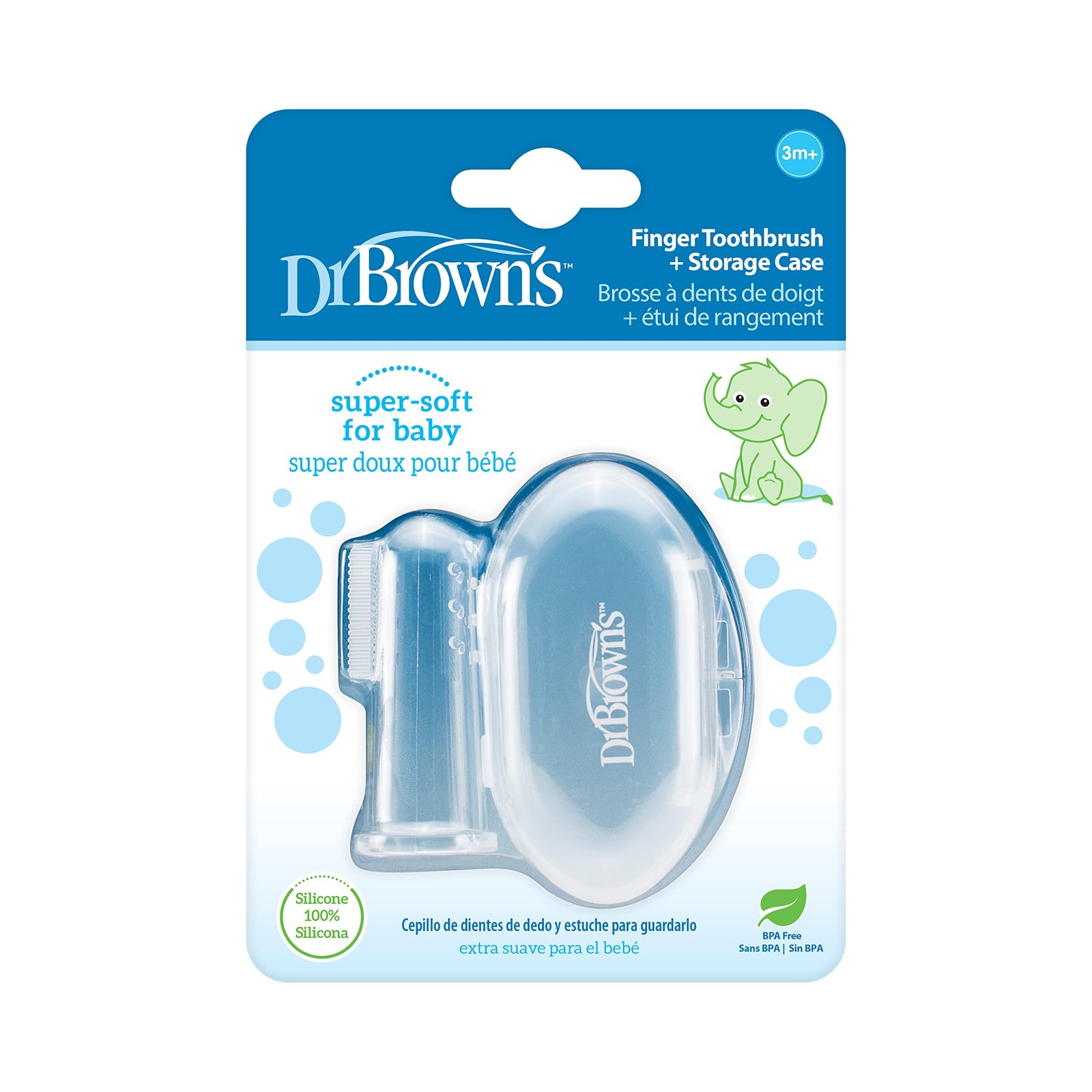 Dr. Brown’s Finger Manual Toothbrush for Infant, White,1 Count