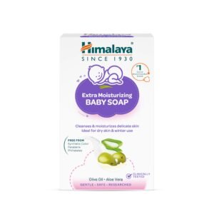 Himalaya Extra Moisturizing Baby Soap for Dry Skin | B3G1-125g Helps Lock In Moisture With Aloe-Milk Moisture Complex of Almond & Olive Oil | Clinically Tested | No. 1 Doctor Recommended Brand