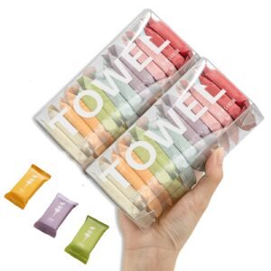 Disposable Compressed Towels, 28Pcs Travel Washcloth Tablets