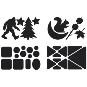 Tenacious Tape Gear Patches 20″”, Campimg, Black