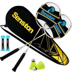 Senston Carbon Composite Badminton Set of 2, Graphite Shaft
