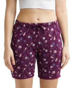 Jockey RX10 Women Micro Modal Cotton Relaxed Fit Printed Shorts