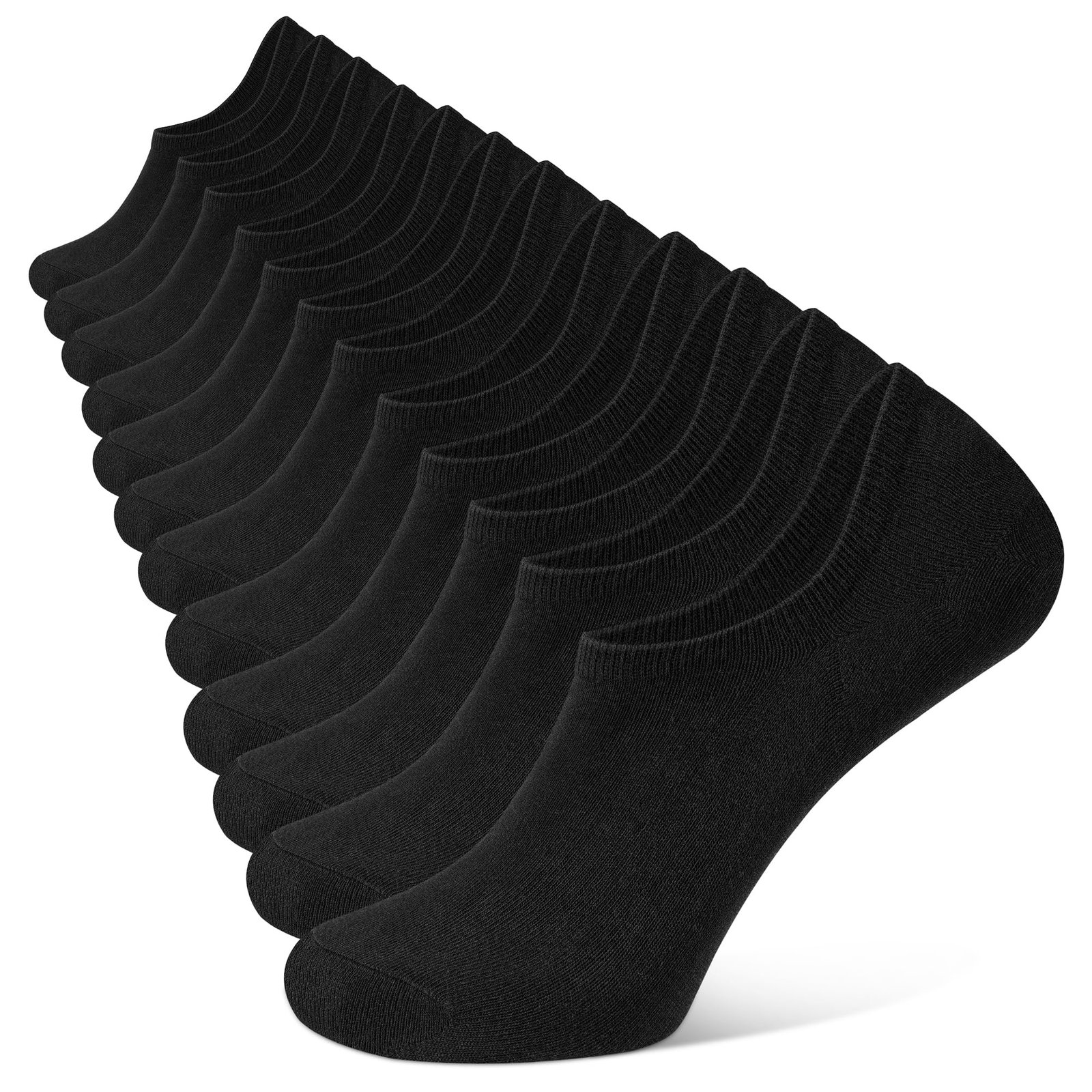 YOJOOM Men’s Invisible Invisible Socks 6/7 – Non Slip Silicone Low Socks for Men