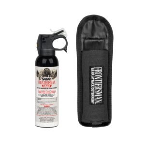Sabre Frontiersman MAX 8oz Bear & Mountain Lion Attack Deterrent, Up to 40ft Range, Contains 2% Large Capsaicinoids, Safer for You, Animals & the Environment, Glow in the Dark