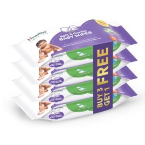 Himalaya Soft & Gentle Baby Wipes |72 Wipes x B3 G1 Free – 288 Wipes | With Licorice & Aloe Vera | Gently cleanses & Helps prevent the cause of Nappy Rash | With the Goodness of Himalaya Baby lotion | Extra Soft | Skin-Friendly pH