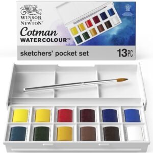 Winsor & Newton Cotman Water Colour Sketchers’ Pocket Box, Multicolour