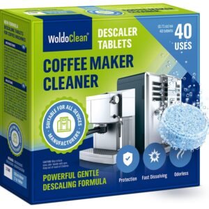 Descaling Tablets for Fully Automatic Coffee Machines Pack of 40 – Descales, Protects and Cares for Coffee Machines and Fully Automatic Machines