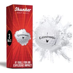Shanker Golf Exploding Balls – Prank Balls That Explode On Impact – Funny Joke For Golfers (Sleeve Of 3, Novelty)