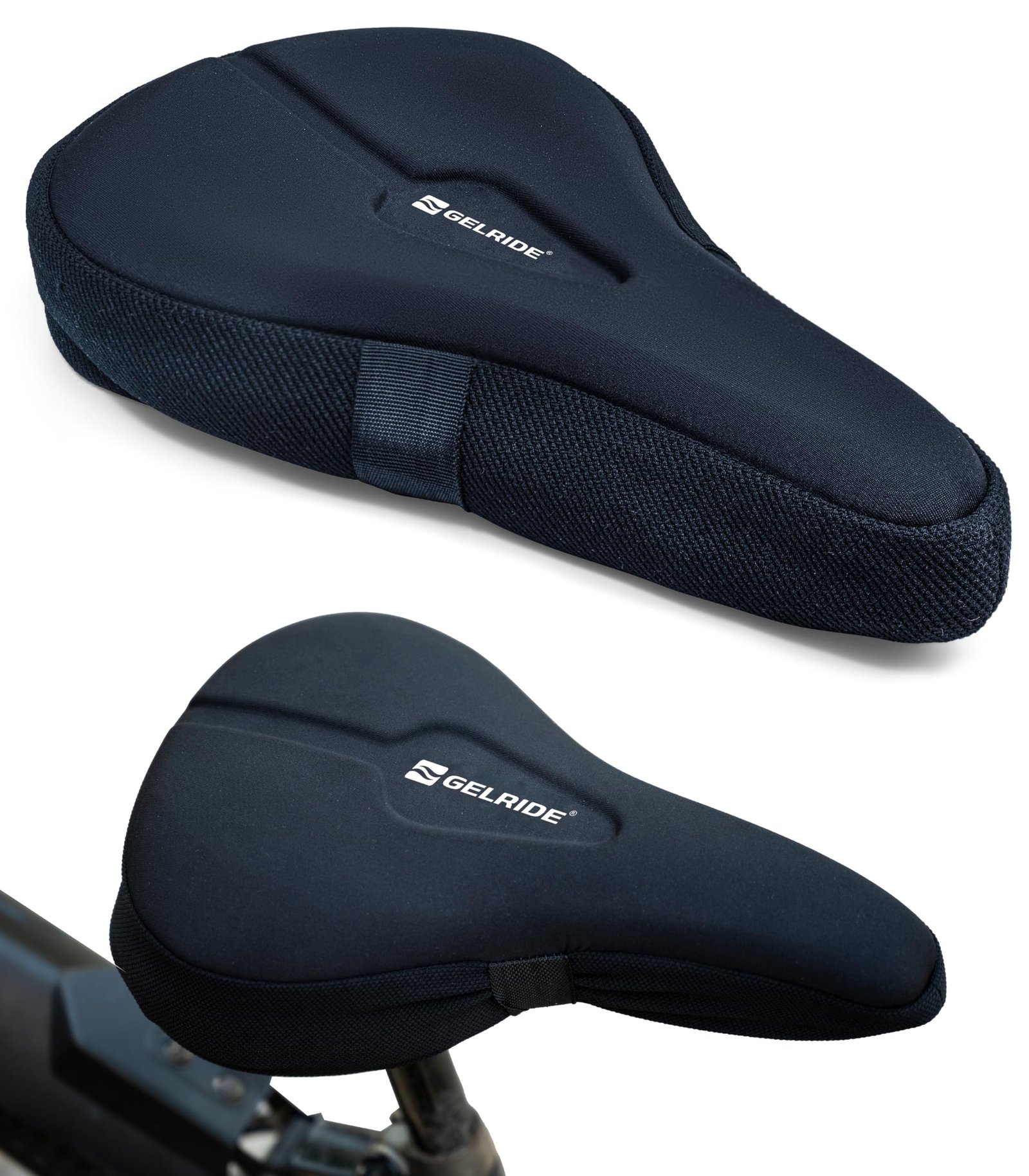 Classic Gel Bicycle Saddle Seat Cushion Cover for Indoor Outdoor Cycling, Exercise Cycle – Soft and Washable, 100% Gel Material, Made in India (Classic)