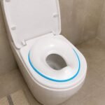 Kids Station Baby Portable Baby Potty Training Toilet Seat Cover with Non-Slip Base, Splash Guard, and Storage Hook-Ideal for 1-5 Year Child, Fits Round & Oval Western Toilets, Toddler Travel-Friendly