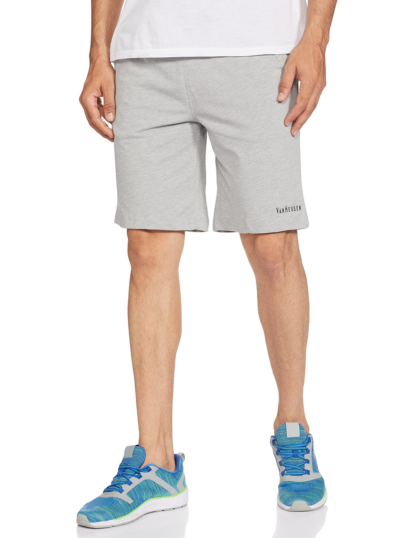 Van Heusen Men Athleisure Smart Tech Knit Shorts – Pack of 1 Easy Stain Release, Anti Stat, Ultra Soft