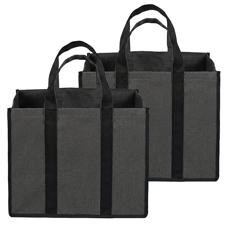 Storite Pack of 2 Grocery Canvas Bag for Daily Use (40x21x32 Cm)