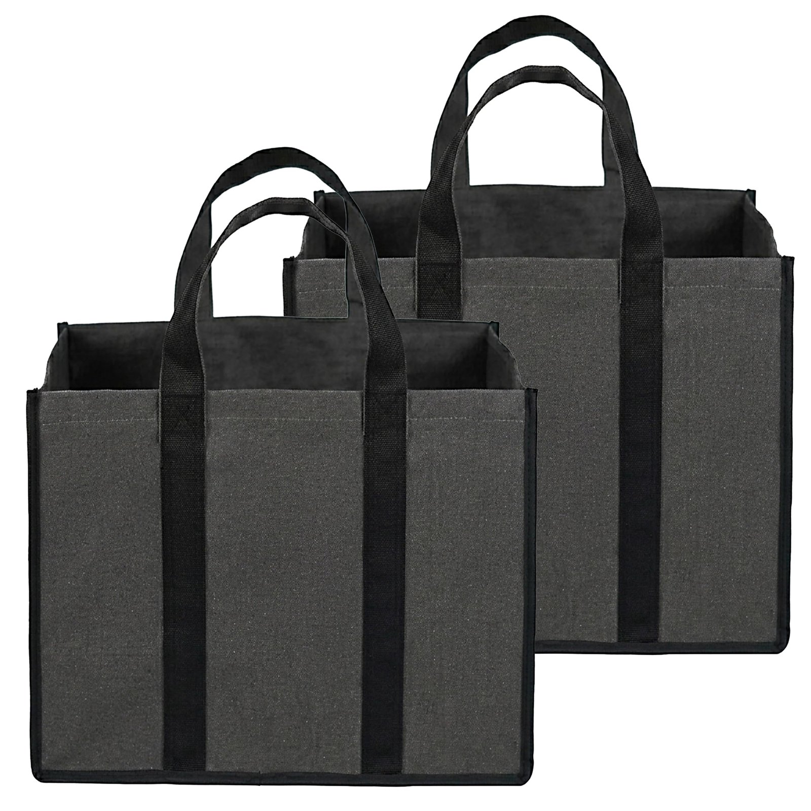 Storite Pack of 2 Grocery Canvas Bag for Daily Use (40x21x32 Cm)