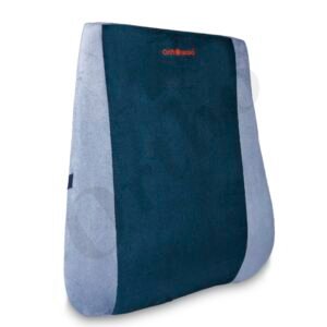 Orthowala® Car Backrest – Orthopedic Lumbar Support Cushion for Chair & Car Seat | Back Support for Office Chair, Car Seat & Home | Back Rest for Back Pain Relief – Long Size (Grey & Blue)