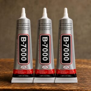 B-7000 Multi-Purpose Adhesive Glue (50ML / 1.68 fl. oz) – Clear Liquid Glue Ideal for Crystal Crafts, Jewelry, Beads, Clothing, Shoes, Fabrics, Screen Repair, Metal, Stone & Glass (Set of 3)
