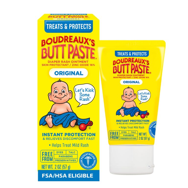 Boudreaux’s Butt Paste Diaper Rash Ointment | Original | 2 oz. Tube | Paraben & Preservative Free