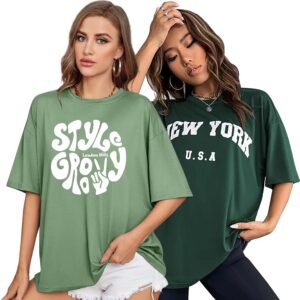 London Hills Women’s Cotton Regular Fit T-Shirt